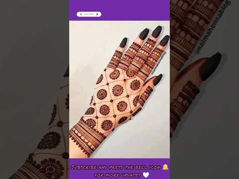 #beautifulmehendidesign  #latestmehndi #eidmehendi  #easydesign  ✨