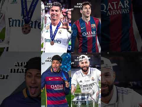 jedag jedug pemain sepak bola #ronaldo #messi #neymar #benzema