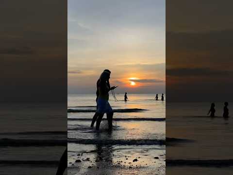 Beach life early sunrise at Cha-am beach in #huahin #thailand #beachlife #beach #sunrise