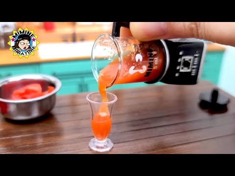 갈갈갈갈😵‍💫 진짜 갈리는 미니어처 믹서기 만들기! 토마토를🍅 갈아보자!┃Miniature Real Blender│미니어처 요리│miniature cooking