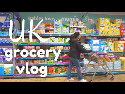 Realistic grocery shopping in UK | ASMR