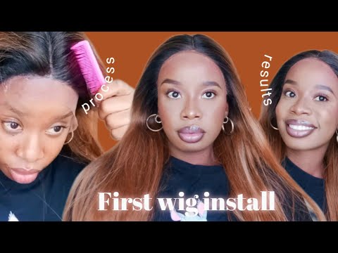 ATTEMPTING TO INSTALL A WIG FOR THE FIRST TIME | GlamorHair|Synthetic Wig | SA Youtuber | Tshivhuya