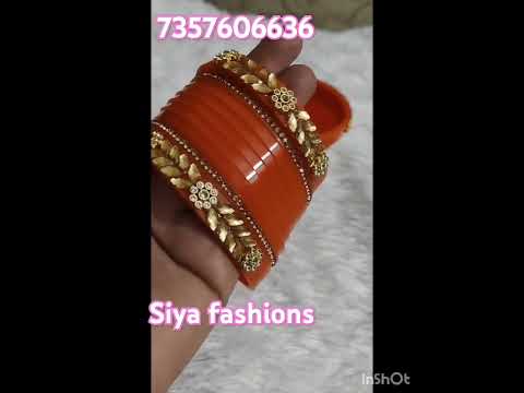 Dhalu chuda@siya fashions#7357606636# gold plated#necklace#earings#bangles# jaipur💞