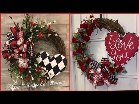 14 February! Valentine Day Collection/Amazing Valentine Day Wreath Ideas/Beautiful Designs