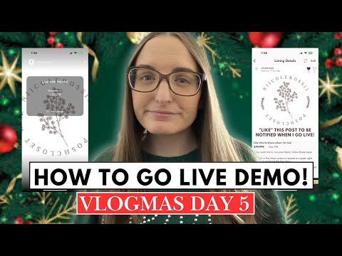 POSHMARK Live Shows Step by Step Tutorial Demo | Vlogmas Day 5