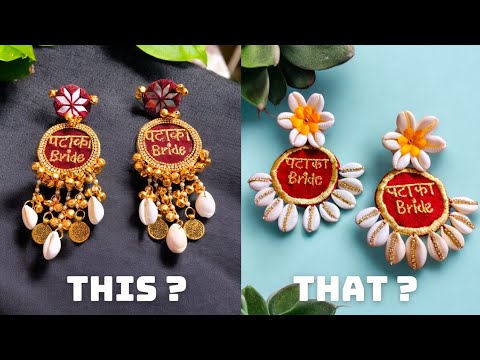 Haldi jewellery 😍 | Earrings making | handmade earrings 2025.