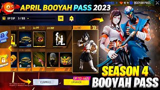 APRIL BOOYAH PASS FREE FIRE 2023 | SEASON 4 BOOYAH PASS FREE FIRE | NEXT BOOYAH PASS IN FREE FIRE