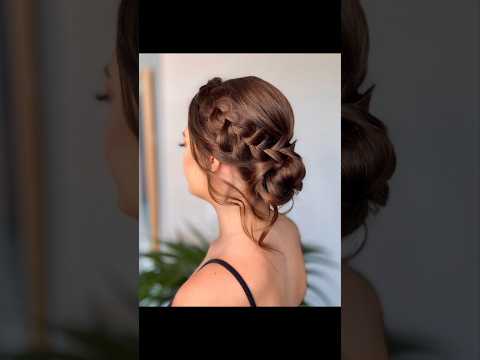 Easy Hairbun Hairstyles At Home #hairbun #shorts