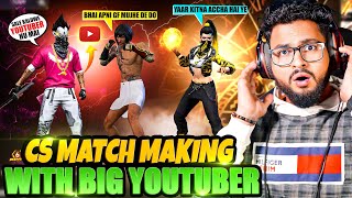 Biggest Cs Rank YouTuber Abuse & Show Me Emote❓Challenge For Noob Kaluwa आजा 1 Vs 4 😤 में !