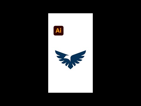 Falcon Bird Logo Illustration - Adobe Illustrator tips #shorts - Design.lk