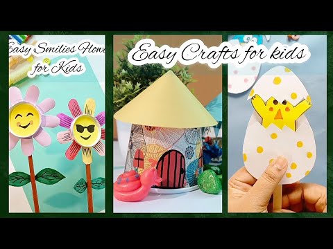 easy kids crafts || easy paper crafts for kids #kidscraft #papercraft #preschoolcraftideas