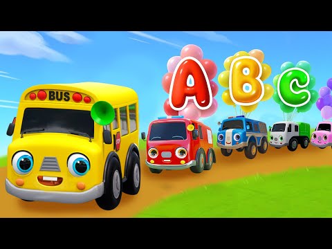 ABC Song with Balloons | Learn ABC Alphabet for Children | Nursery Rhymes & Kids Songs - Baby Car TV