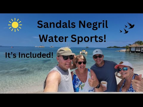 Sandals Negril, Jamaica! Water Sports & Private Boat Tour! Boomers Gone Crazy!