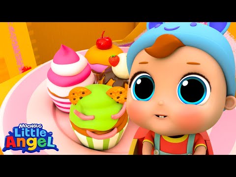 The Muffin Man 🧁 | Little Angel | Nursery Rhymes