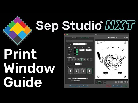 Separation Studio NXT - Print Window Guide