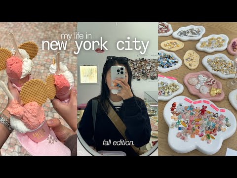 nyc vlog | hiking, jewelry making, brooklyn, spending time with friends, cafes, fall outfits