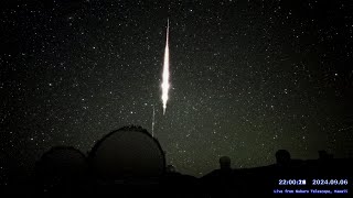 ハワイ・マウナケア星空ライブカメラ 2024年9月7日UTの流星ダイジェスト/Meteors over Maunakea, Hawaii, Sep 7, 2024 UT