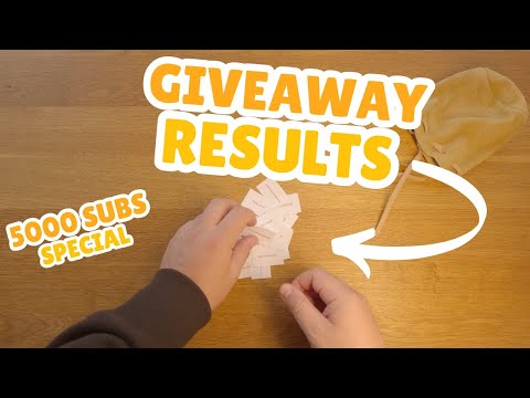 Giveaway Results [5000 Subscriber Special]