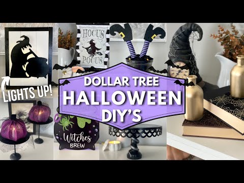 🎃 DOLLAR TREE HALLOWEEN 2023 DIYs | HIGH END Easy and Spooky Halloween Witch Decor 🎃