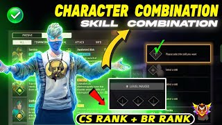 Best Character combination in Free Fire | BR rank combination 2025 | BR rank character combination