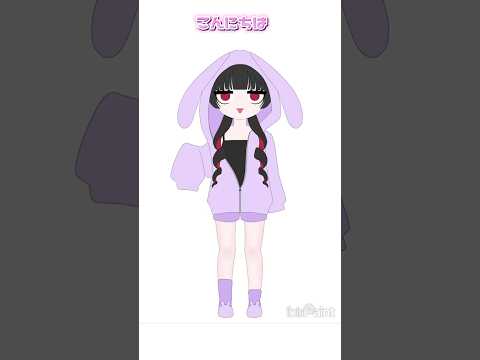 【イラストメイキング】うさみみちゃんはお好きですか？【魂募集】#shorts #イラストメイキング #魂募集