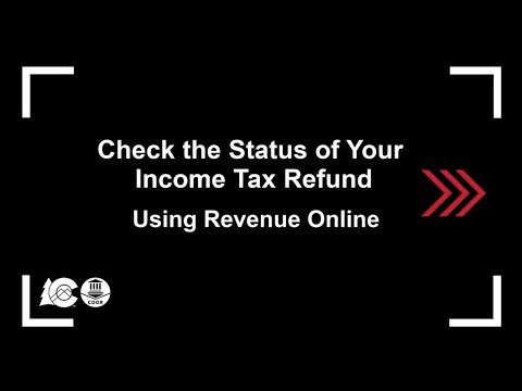 Check the Status of Your Income Tax Refund Using Revenue Online