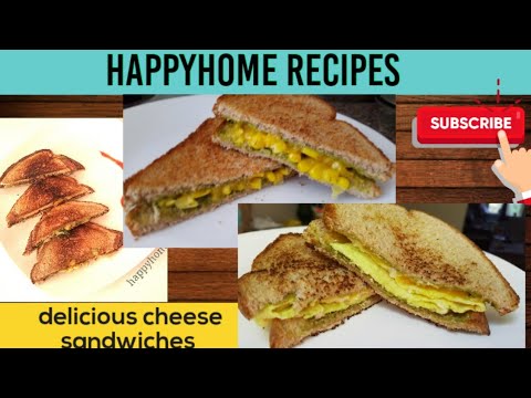 3 easy cheese sandwiches indian | breakfast recipes 3 ways|lunch box ideas