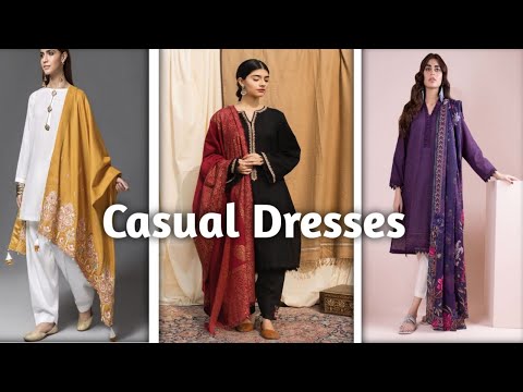 Casual Winter Dresses Collection 2024 | @KushiMaqbool