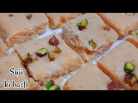 Suji Ki Barfi Recipe With Perfect Measurements and Tricks | Rava Barfi | Sooji Barfi Recipe