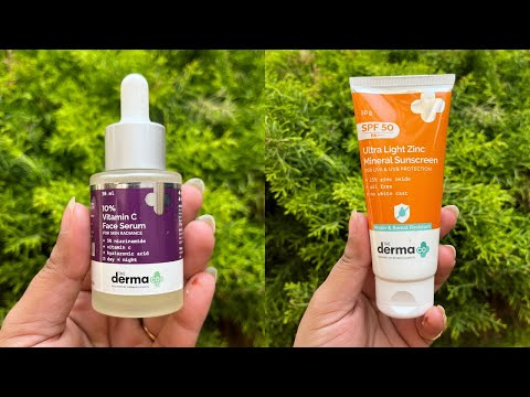 The Derma Co. 10% Vitamin C Serum|| Ultra Light Zinc Mineral Sunscreen