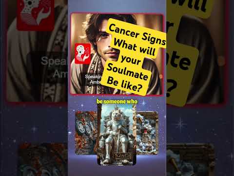 Cancer signs what will your soul mate be like? #soulmate #tarotreading #astrologyreading