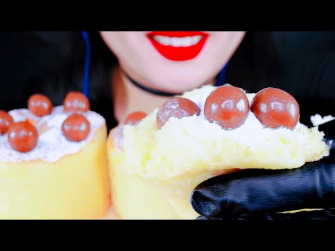 ASMR, Crunchy Maltesers Cream Cake Eating Vlog, Mukbang 크런치 몰티저스 크림 케이크 먹기 @eilisasmr523