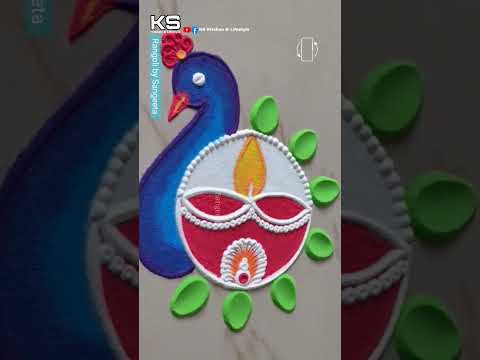 Beautiful Rangoli Tricks by Sangeeta| Deepavali, Sankranti, Dhanteras and Diwali Simple Rangoli