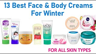 Best Face Creams | best cold cream | best Winter cream | creams for all skin types | dry skin cream