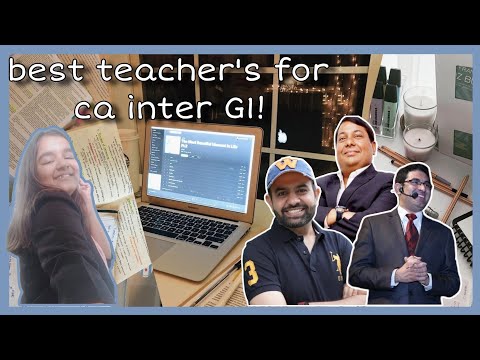 My CA Intermediate Group1 faculties/classes | honest review