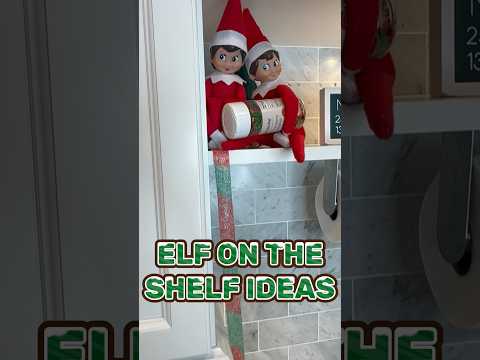 Elf on the Shelf ideas 🎄 #elfontheshelf #elfontheshelf #elfitup #elfontheshelfinspiration