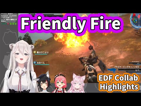 Miko & Botan Can't Stop Blowing Up their Friends [EDF Collab ENG Subbed Hololive]