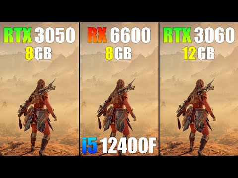 RTX 3050 vs RX 6600 vs RTX 3060 : i5 12400F - Test in 15 Games