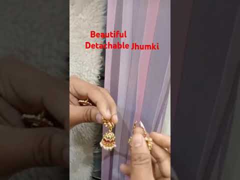 Detachable jhumki#youtubeshorts #viralvideo #trendingshorts #shortsviral #jhumki