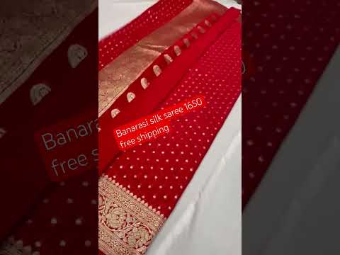 Banarasi silk saree 1650 free shipping