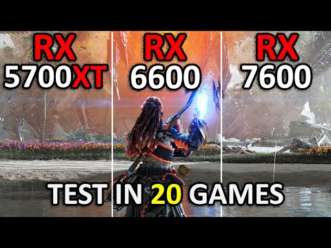 RX 5700 XT vs RX 6600 vs RX 7600 | Test in 20 Games at 1080p | 2025