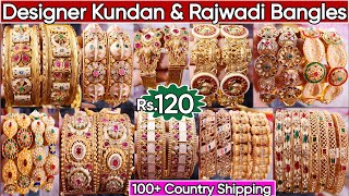 Latest Rajwadi Kundan & Copper Bangles Collection 2025 | Premium Trendy Bridal Kade, Bandhai Bangles