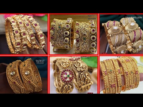 Luxurious Bridal Jewelry for Special Occasions Best Antique Gold Bangle Sets for Brides