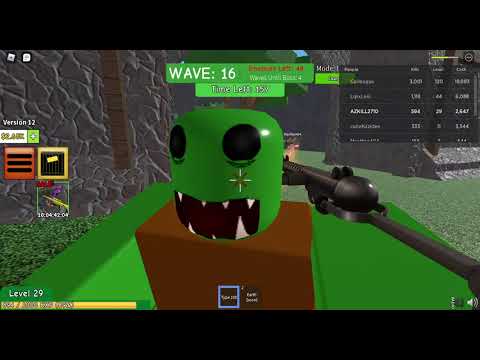 Playing Roblox ZOMBIE ATTACK