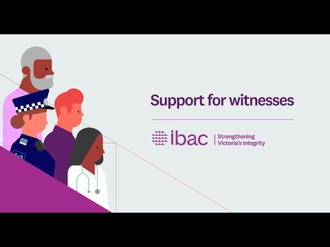 Support for witnesses