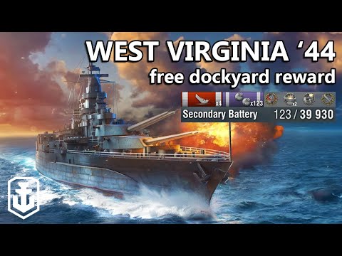 You Can Get This Ship For Free Next Dockyard! (West Virginia '44)