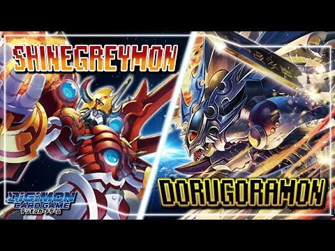 Digimon Card Game : Spirit ShineGreymon (Yellow) VS Dorugoramon (Black)