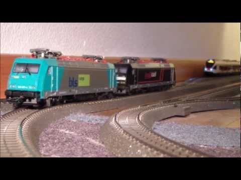 Trains Suisse en HO - Crossrail 185, SBB Re 12/12,...