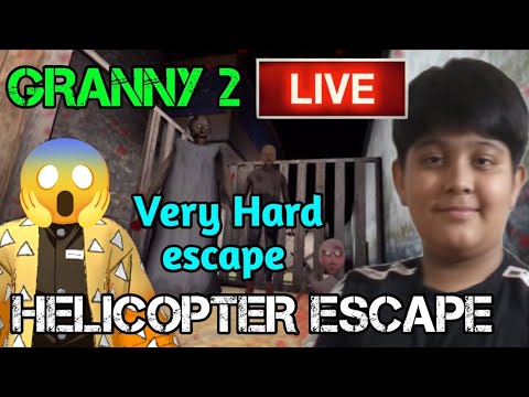 Turbo Proz is live! Granny Chapter 2 very Hard escape Helicopter escape from Granny house