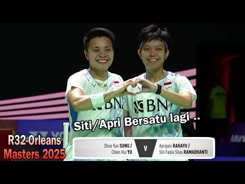 Apriyani Rahayu/Siti Fadia vs Shuo/Chien || R32 Orleans Masters 2025